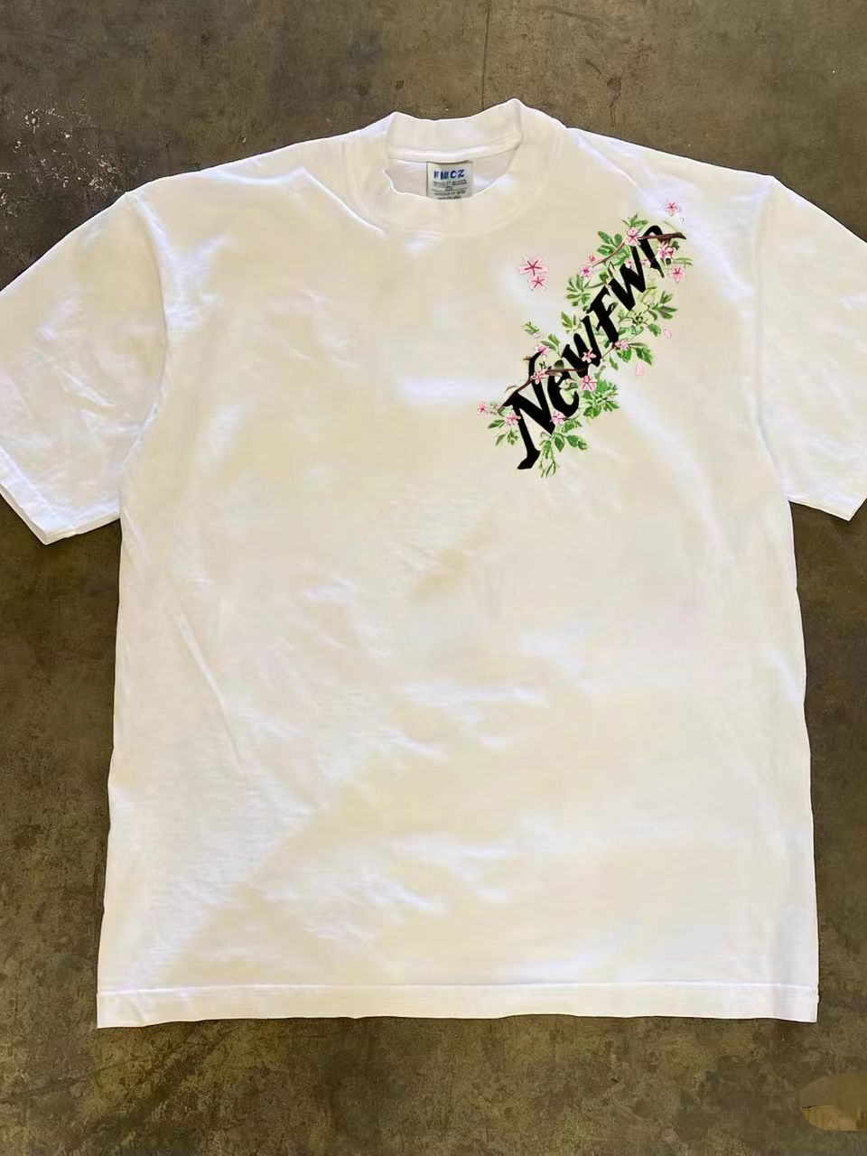 Streetwear Brand With Flowers - American Style Floral Print Pure Cotton