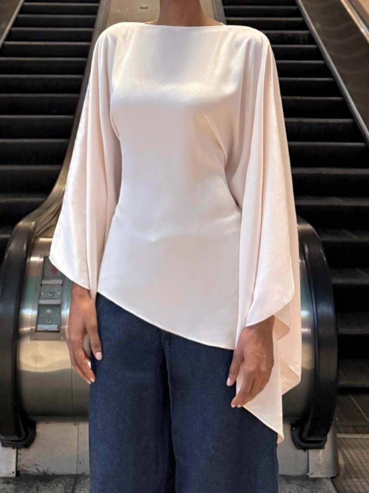 Off White Belt - Fashionable Asymmetric Pure Color Slim Fit
