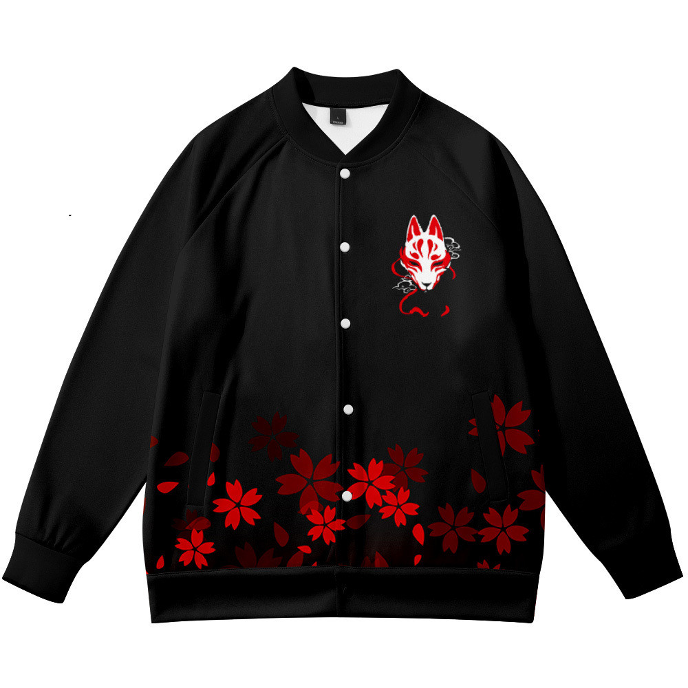 Streetwear Brand With Flowers - Coats Anime Flower Fox 3D Printed
