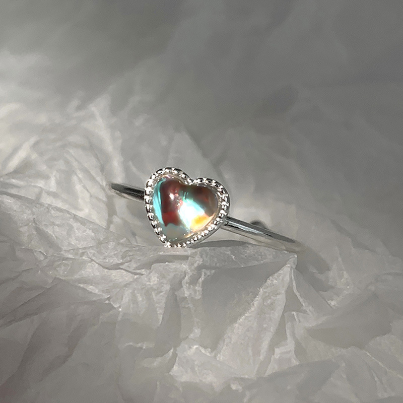 Chrome Hearts Ring - 925 Sterling Silver Heart Zircon Chrome