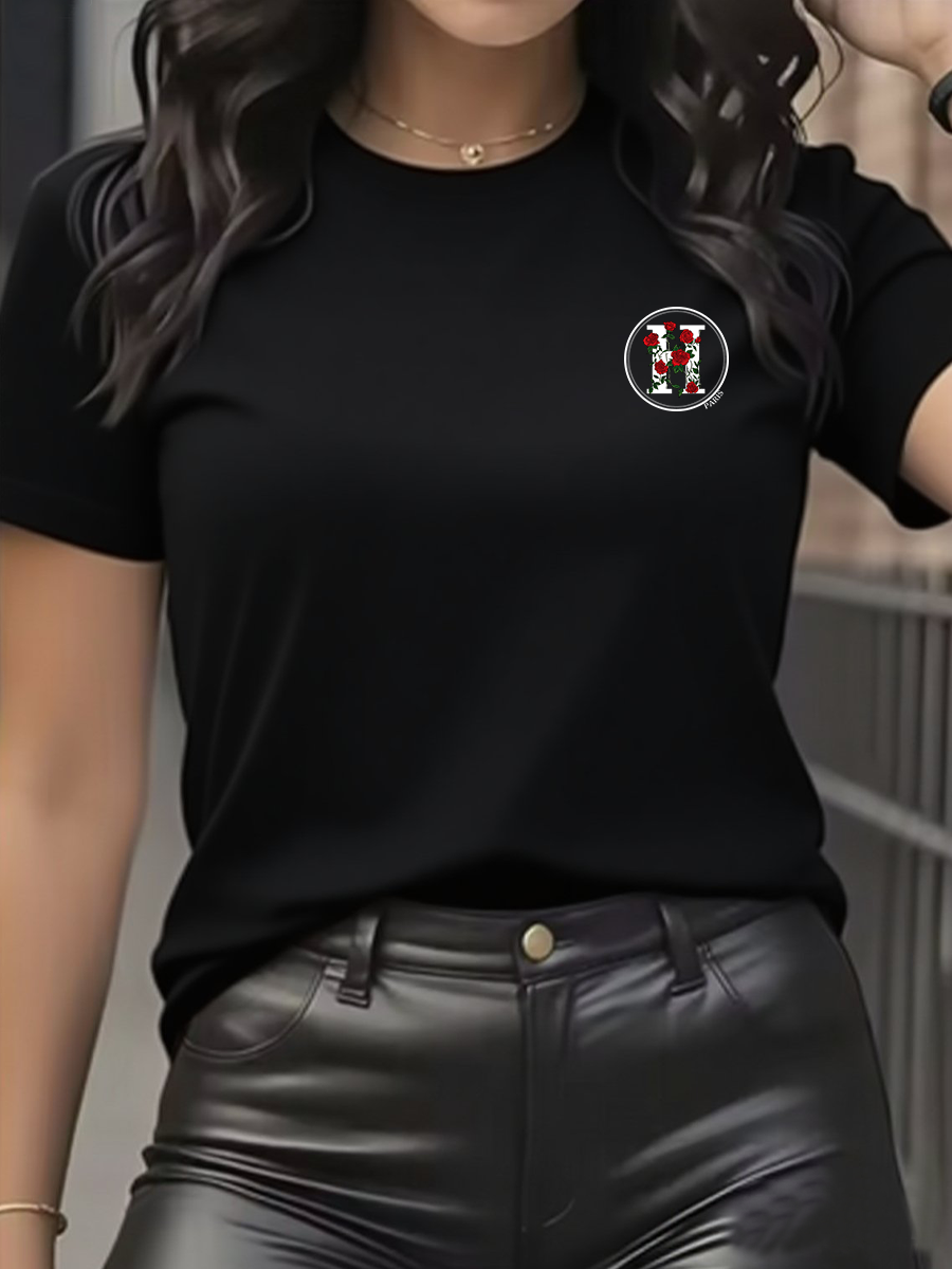 Women's T-Shirt Leisure Fashio - Women Streetwear Brand ulasan dan harga