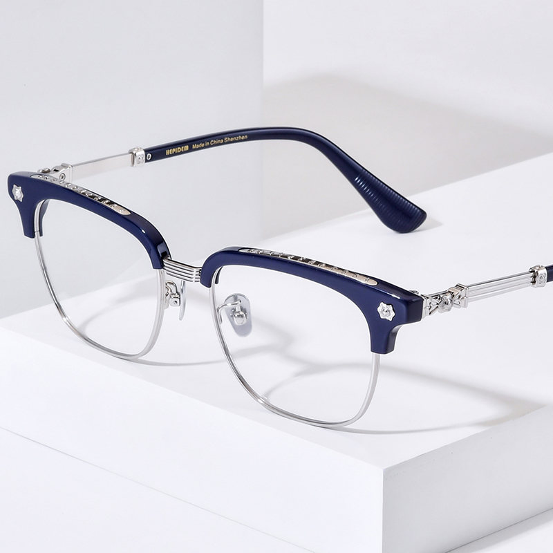 FONEX HEPIDEM Acetate Eyeglass - Chrome Hearts Ring ulasan dan harga