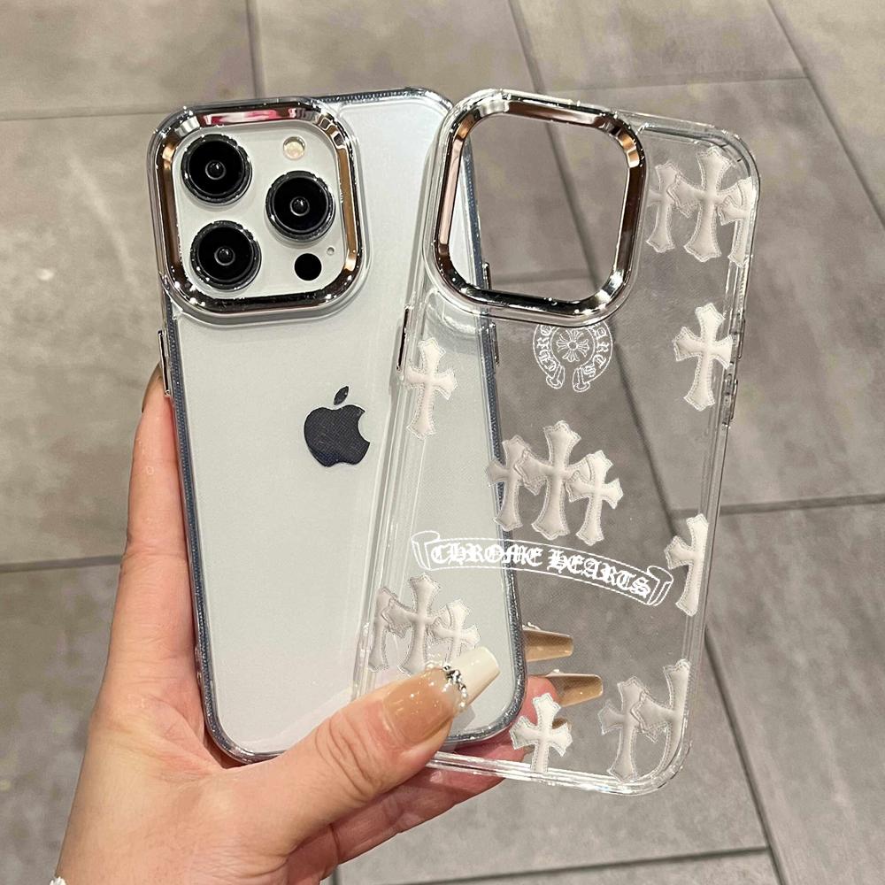 INS Cross Phone Case FOR IPhon - Chrome Hearts Ring ulasan dan harga