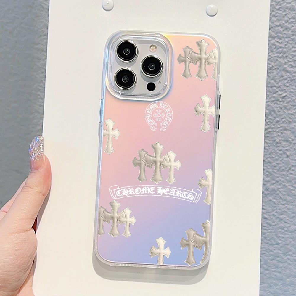 INS Cross Phone Case FOR IPhon - Chrome Hearts Ring ulasan dan harga
