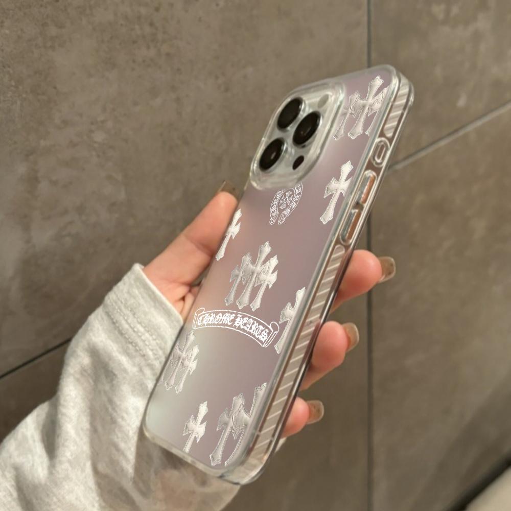 INS Cross Phone Case FOR IPhon - Chrome Hearts Ring ulasan dan harga