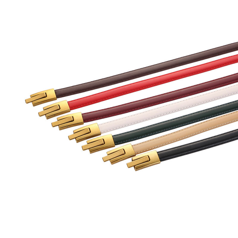 Genuine Leather Thin Belt for  - Off White Belt ulasan dan harga