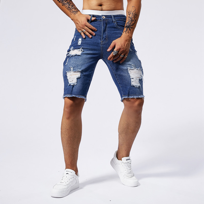 2025 Summer New Men's Ripped D - Streetwear Brand Vintage ulasan dan harga