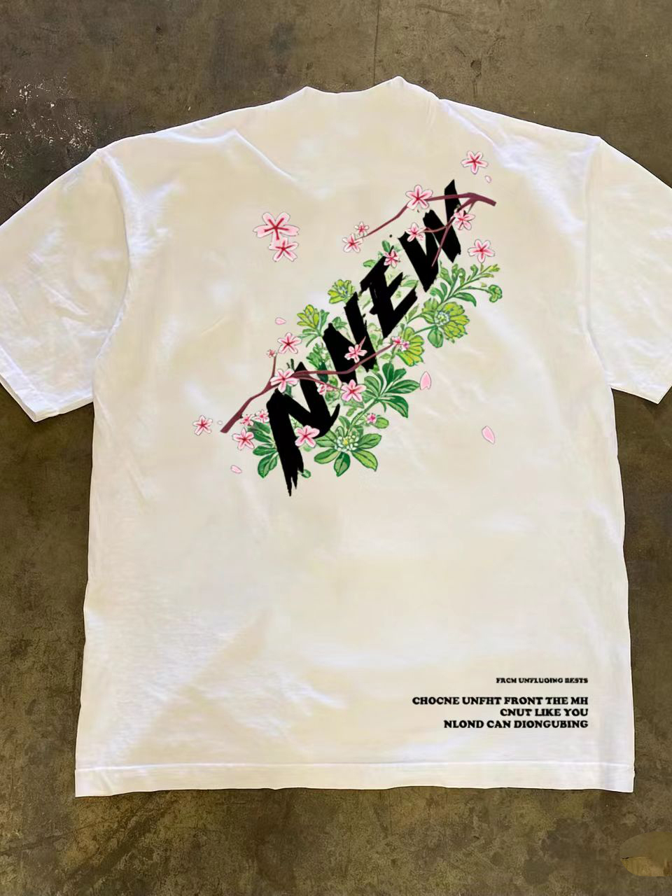 American Style Floral Print Pu - Streetwear Brand With Flowers ulasan dan harga