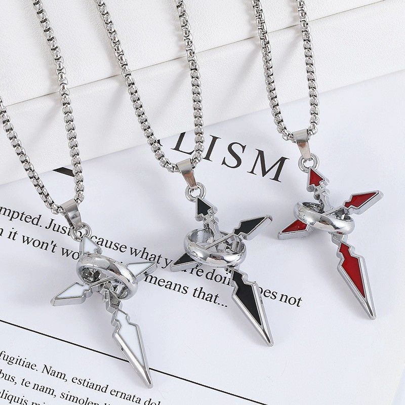 Trendy Brand Cross Pendant Nec - Streetwear Brand Rings ulasan dan harga
