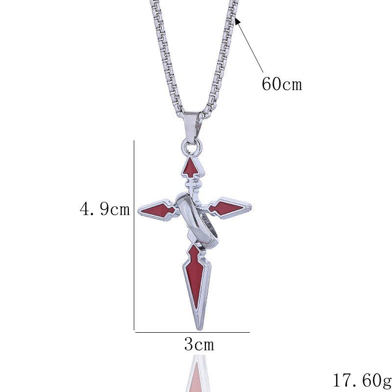 Trendy Brand Cross Pendant Nec - Streetwear Brand Rings ulasan dan harga