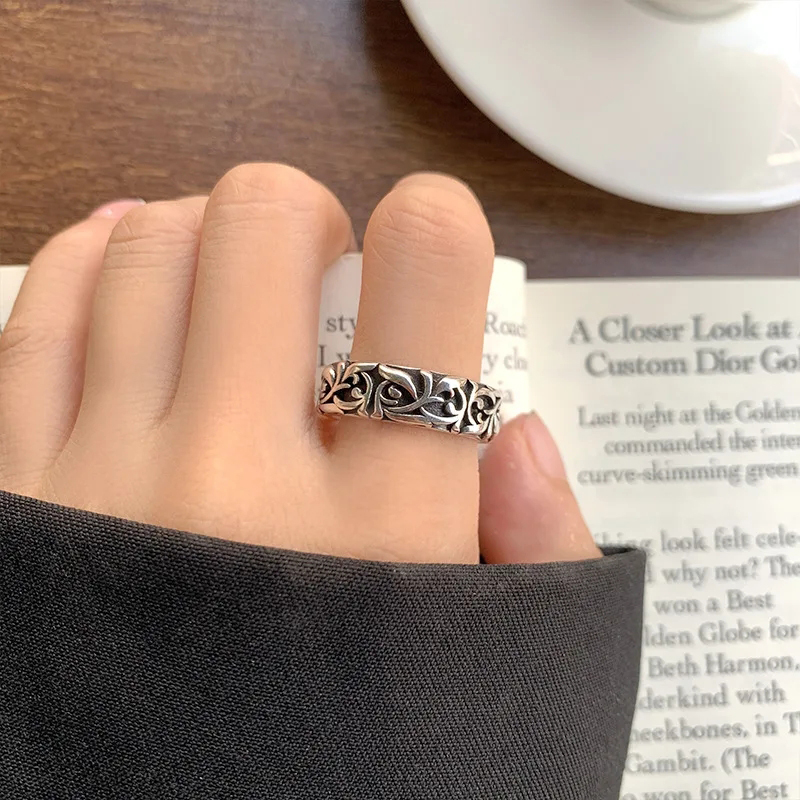 Retro Eternal Vine Rings Silve - Chrome Hearts Ring ulasan dan harga