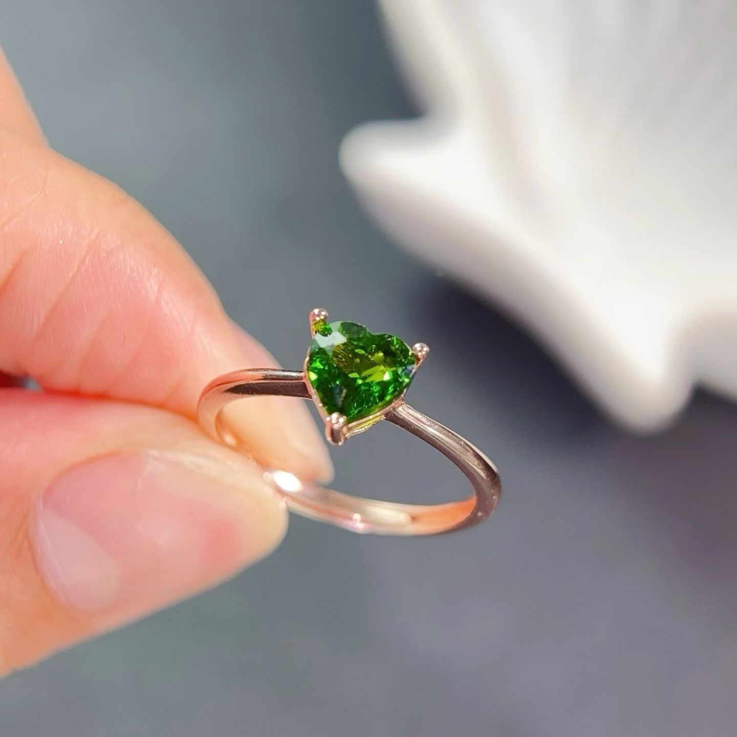 925 Silver Gemstone Ring 6mm 0 - Chrome Hearts Ring ulasan dan harga