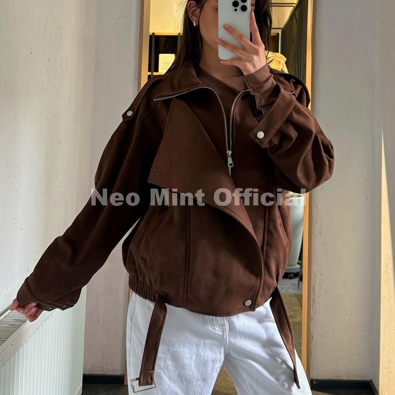 Neo Mint Autumn New Brown Over - Women Streetwear Brand ulasan dan harga