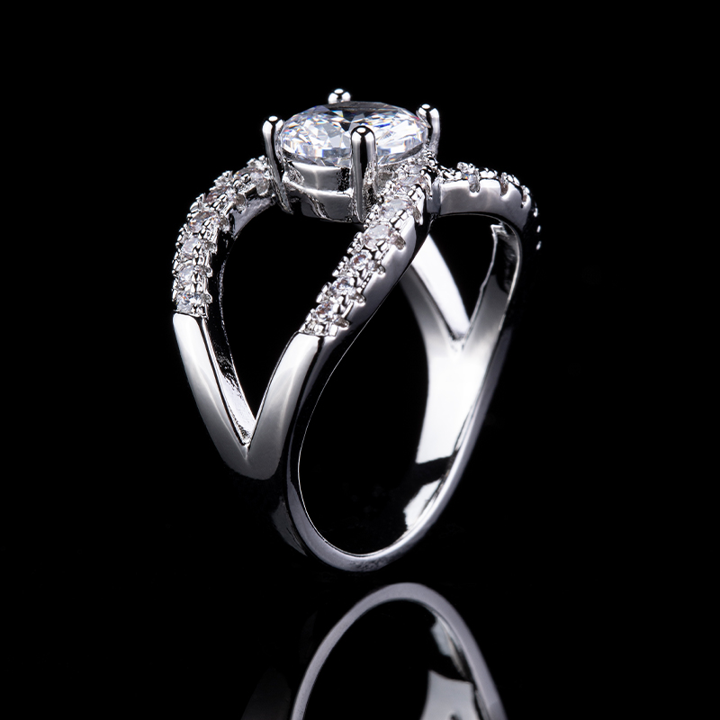 925 Sterling Silver Shiny Zirc - Streetwear Brand Rings ulasan dan harga