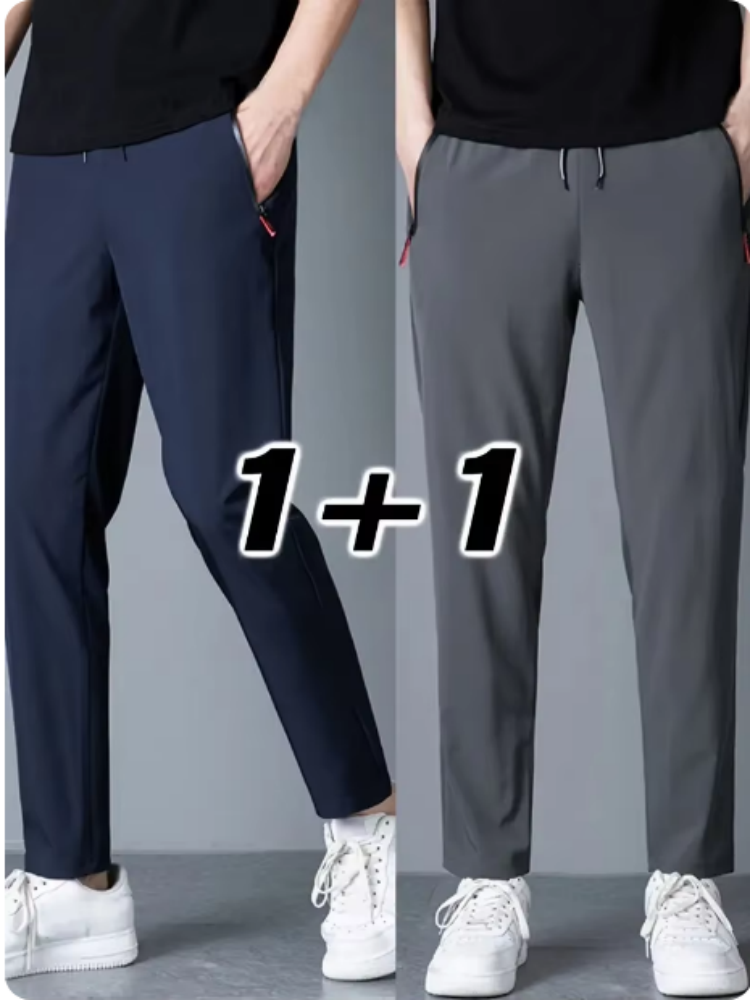 2 Pieces Men's Casual Pants St - Streetwear Brand Joggers ulasan dan harga