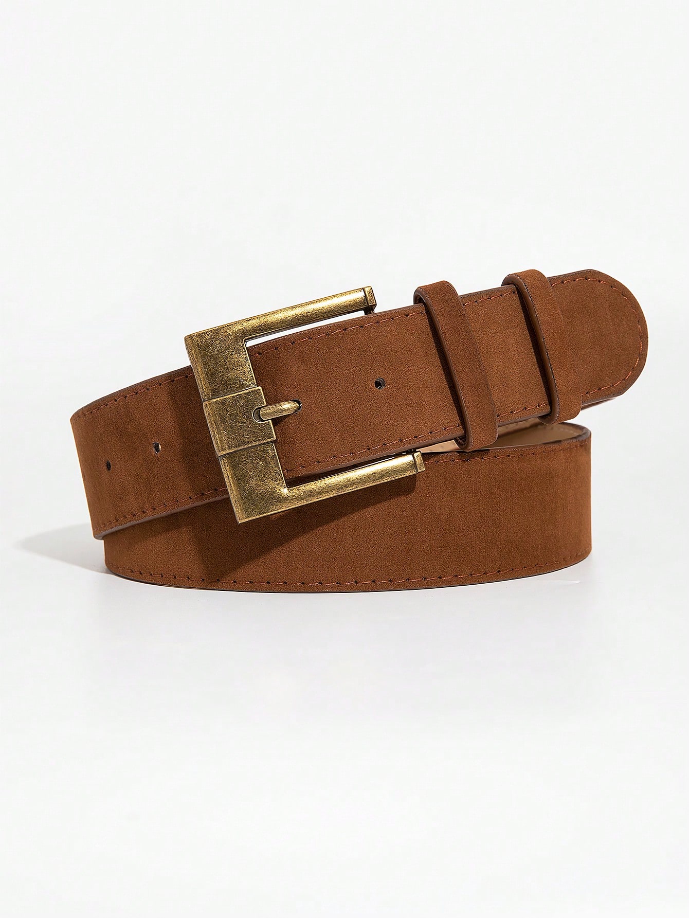 1pc women's brown vintage casu - Off White Belt ulasan dan harga