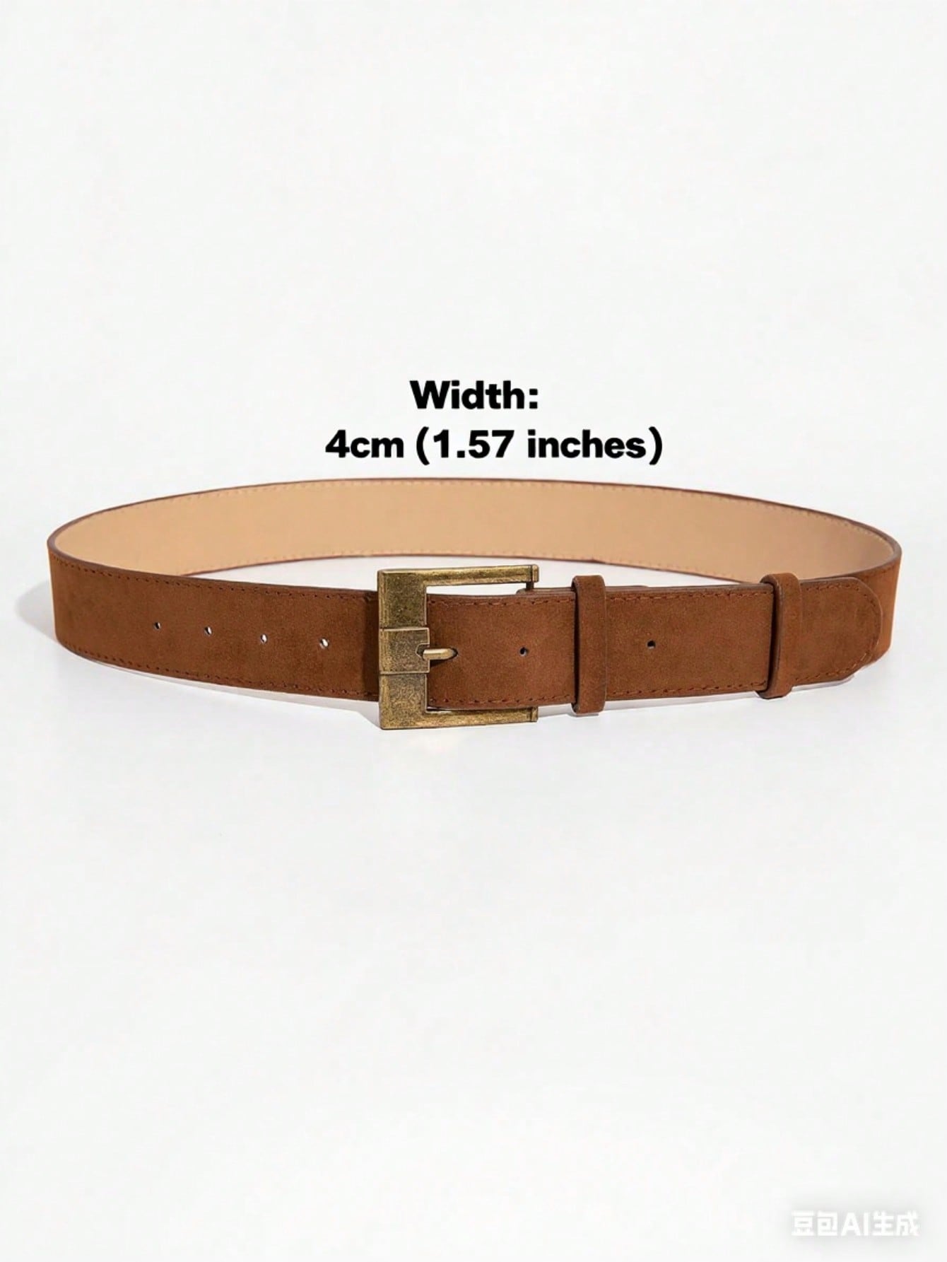 1pc women's brown vintage casu - Off White Belt ulasan dan harga