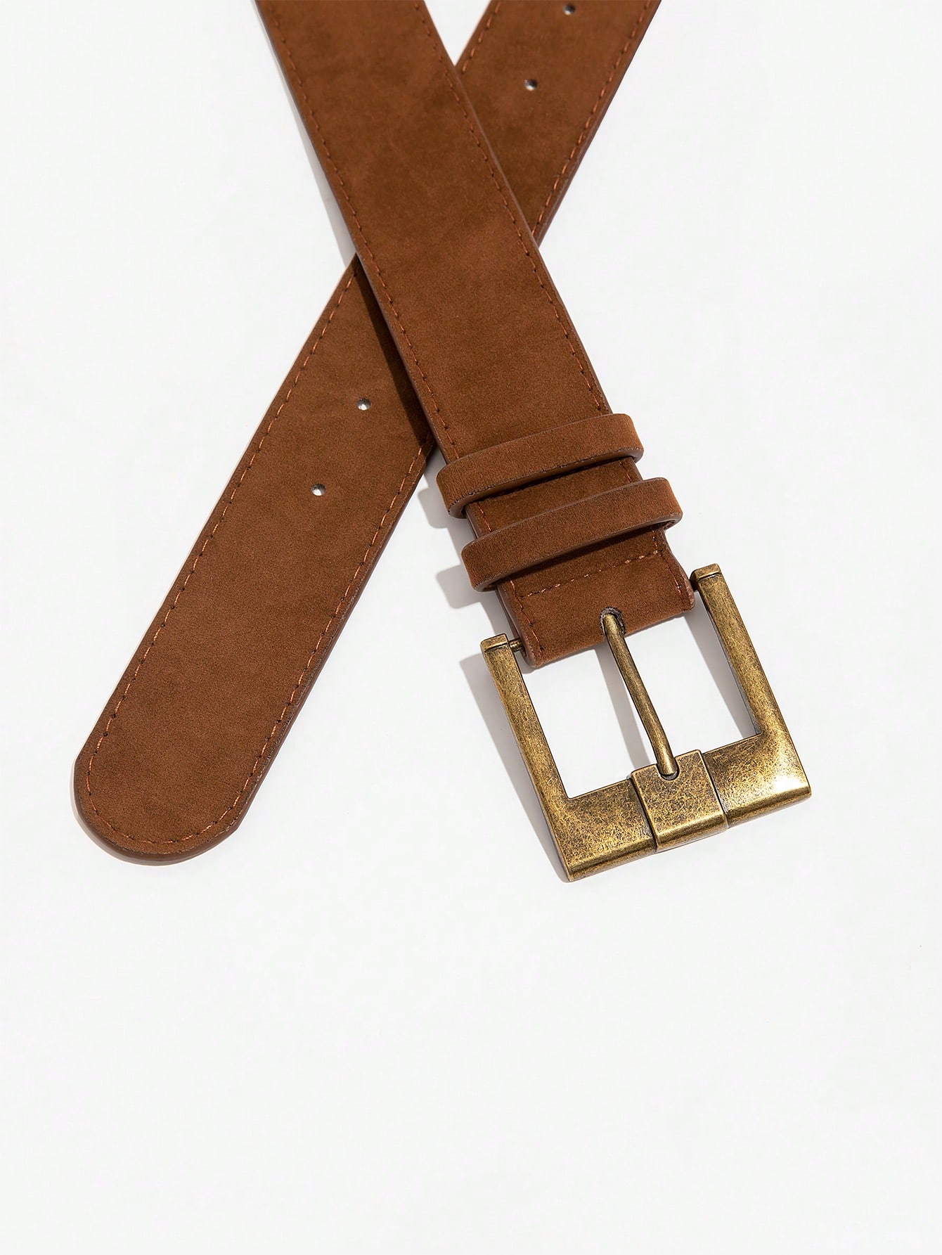 1pc women's brown vintage casu - Off White Belt ulasan dan harga