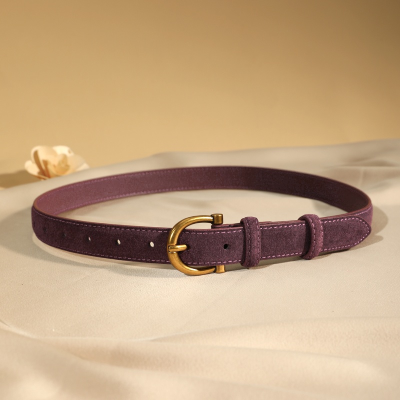 Luxury suede belt for women St - Off White Belt ulasan dan harga
