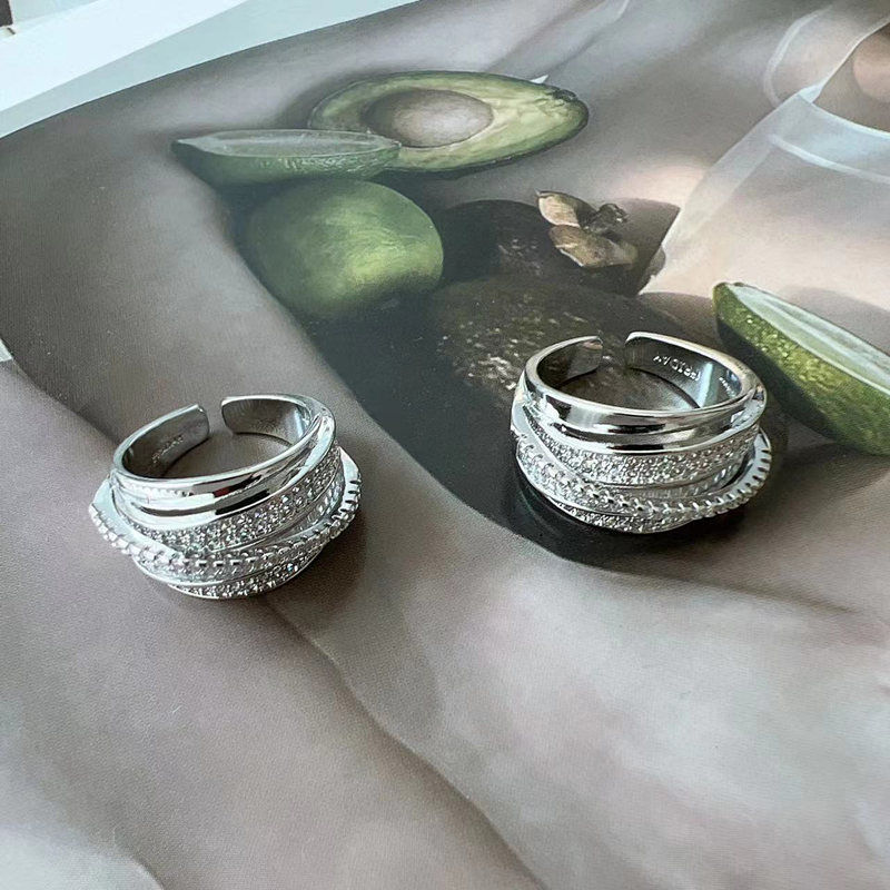 2025 New Silver Color Rhinesto - Chrome Hearts Ring ulasan dan harga