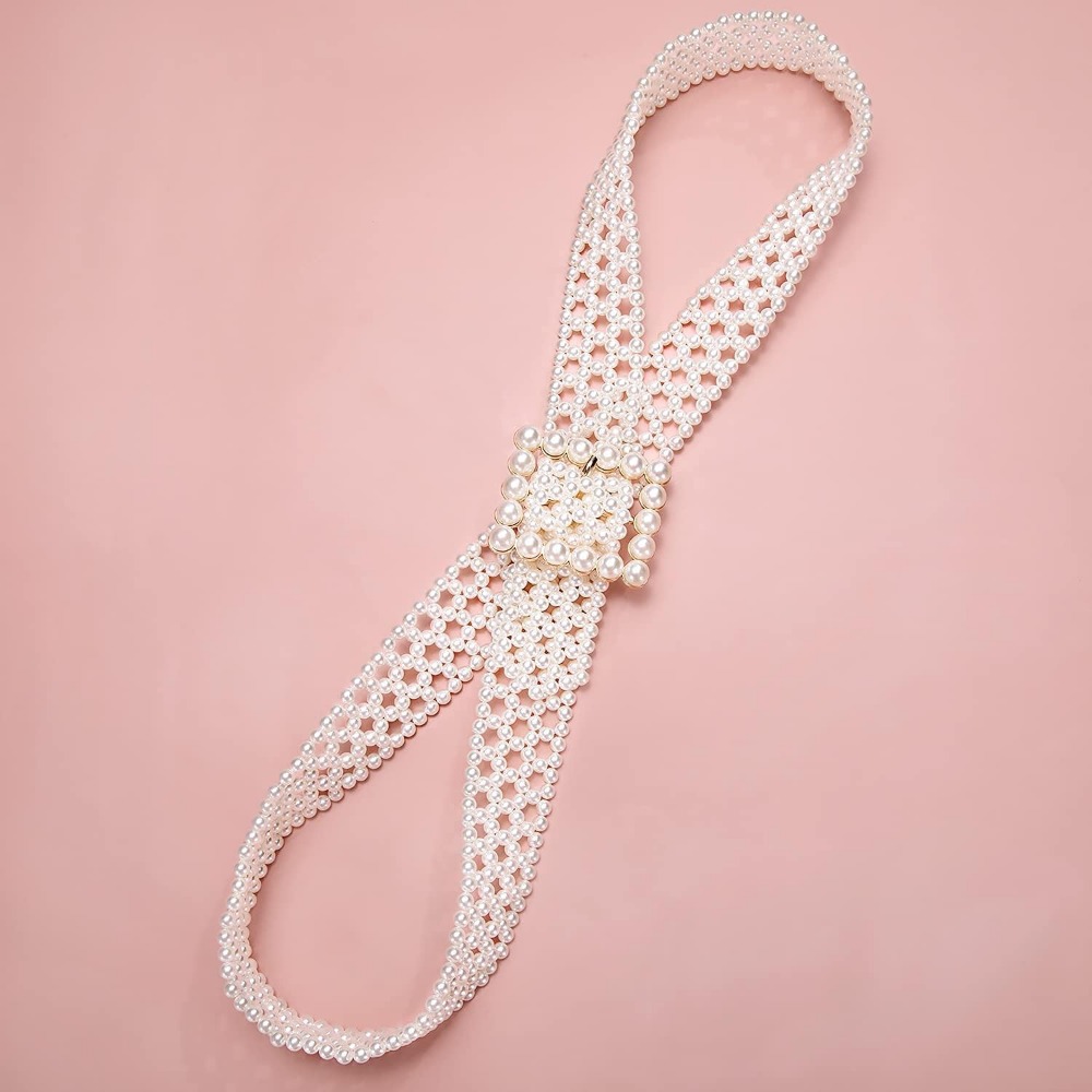 95cm long Pearl Belts Gift for - Off White Belt ulasan dan harga