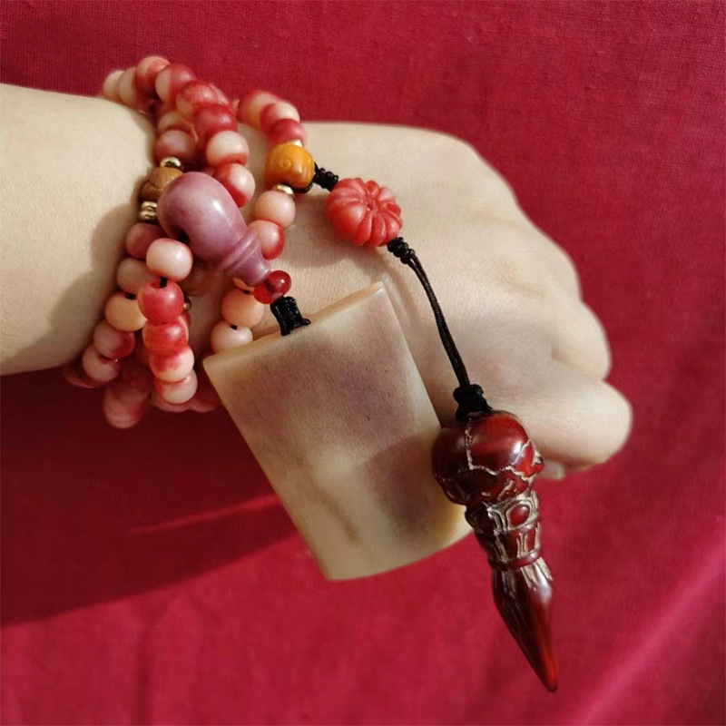 Blood Bone 108 Buddhist beads  - Chrome Hearts Ring ulasan dan harga