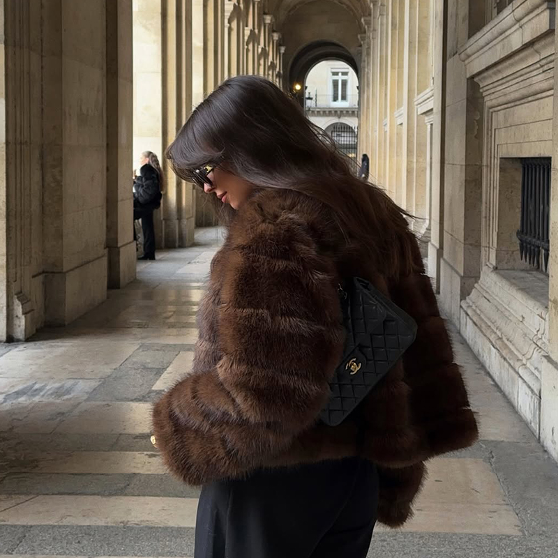 Vintage Brown Patchwork Fur Co - Streetwear Brand Vintage ulasan dan harga