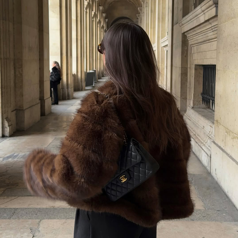 Vintage Brown Patchwork Fur Co - Streetwear Brand Vintage ulasan dan harga