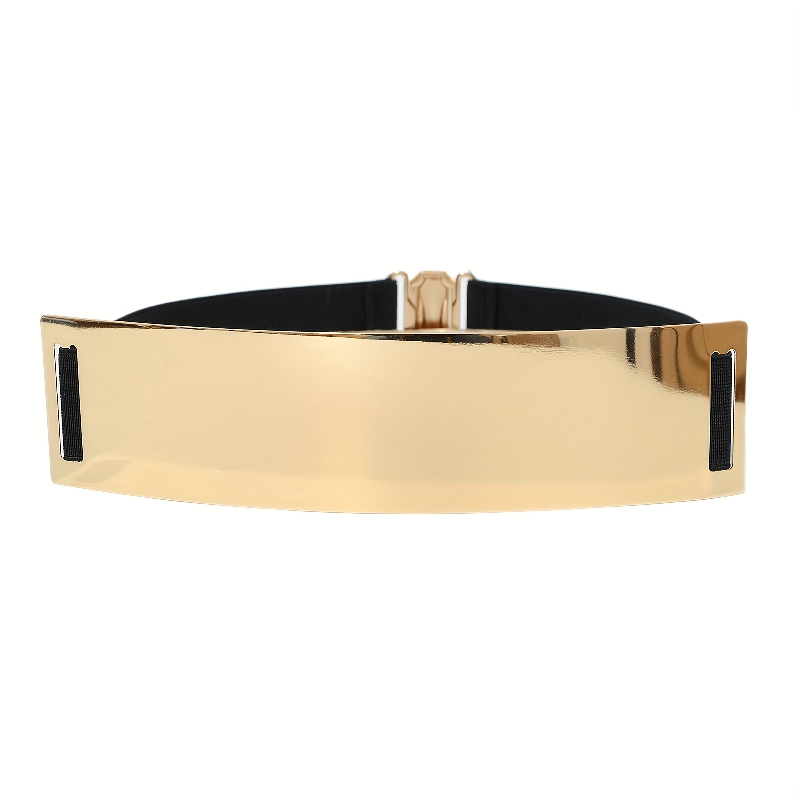 Punk-Elegant Metallic Glossy W - Off White Belt ulasan dan harga