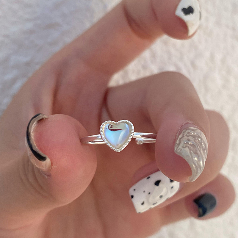 925 Sterling Silver Heart Zirc - Chrome Hearts Ring ulasan dan harga