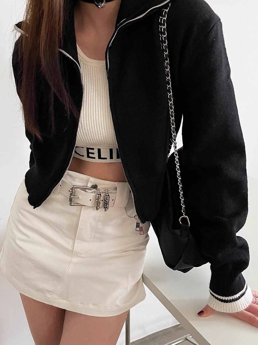 New retro Female Subculture Be - Off White Belt ulasan dan harga