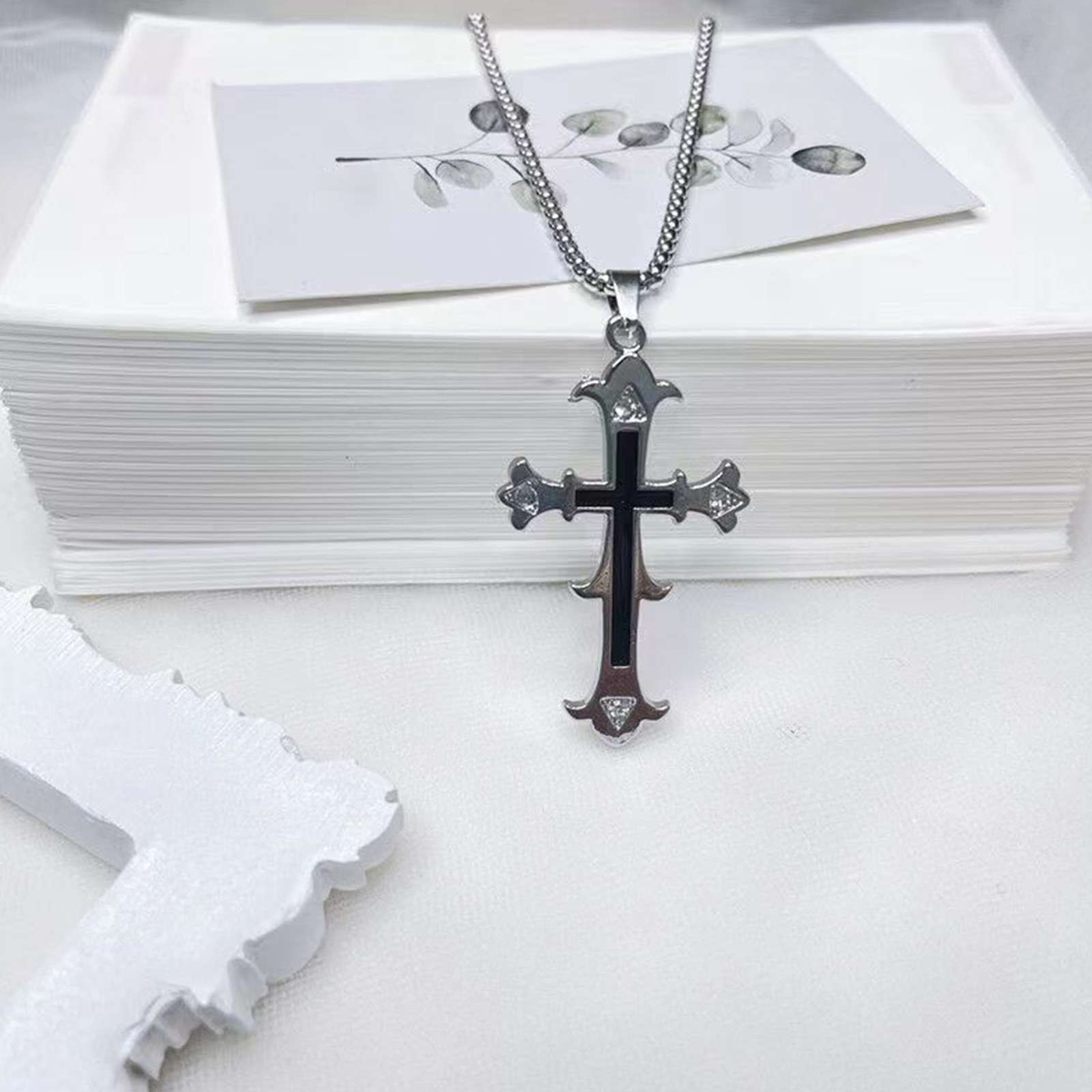 Cross pendant necklace chrome  - Chrome Hearts Ring ulasan dan harga
