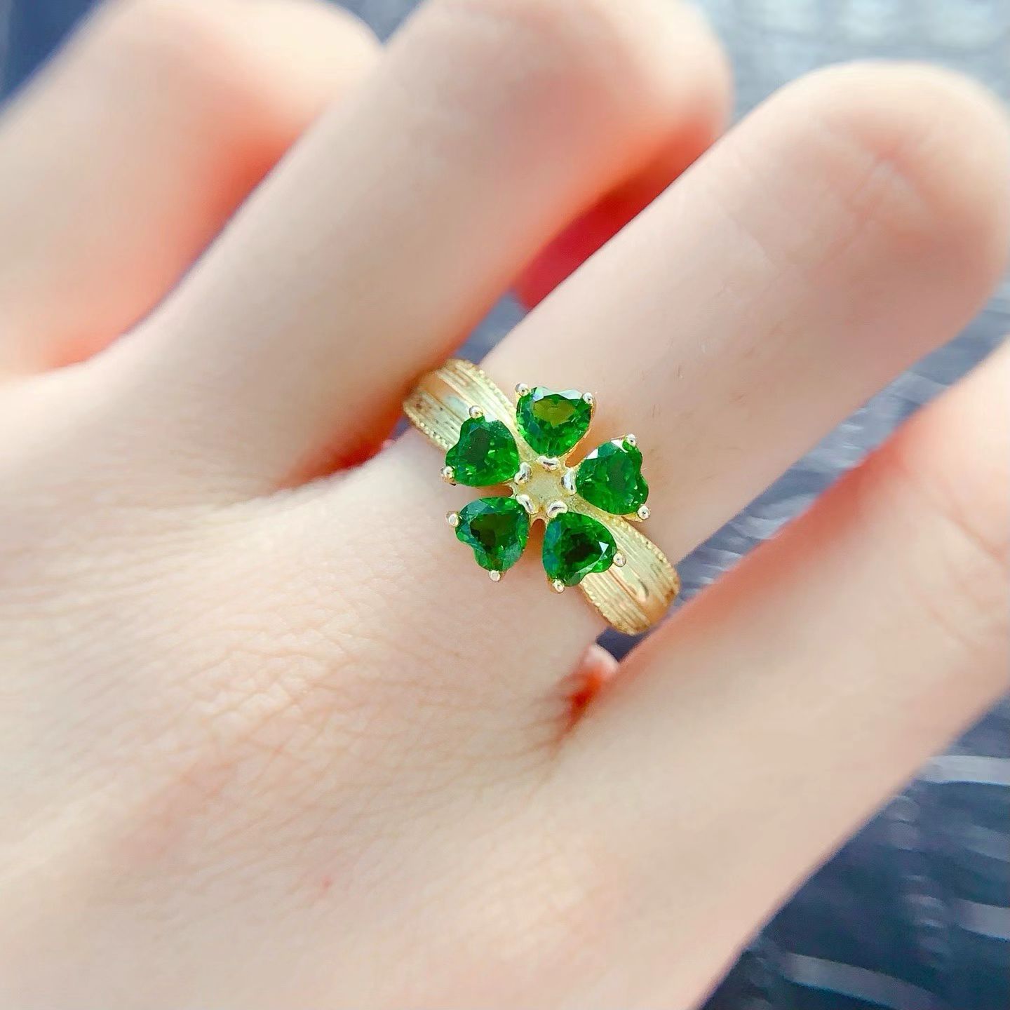 Natural Chrome Diopside Ring w - Chrome Hearts Ring ulasan dan harga