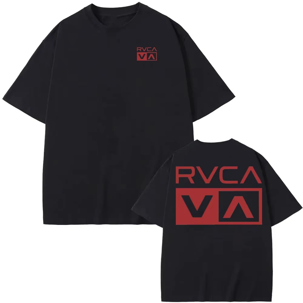 RVCA T Shirt Black Tee Summer  - Women Streetwear Brand ulasan dan harga