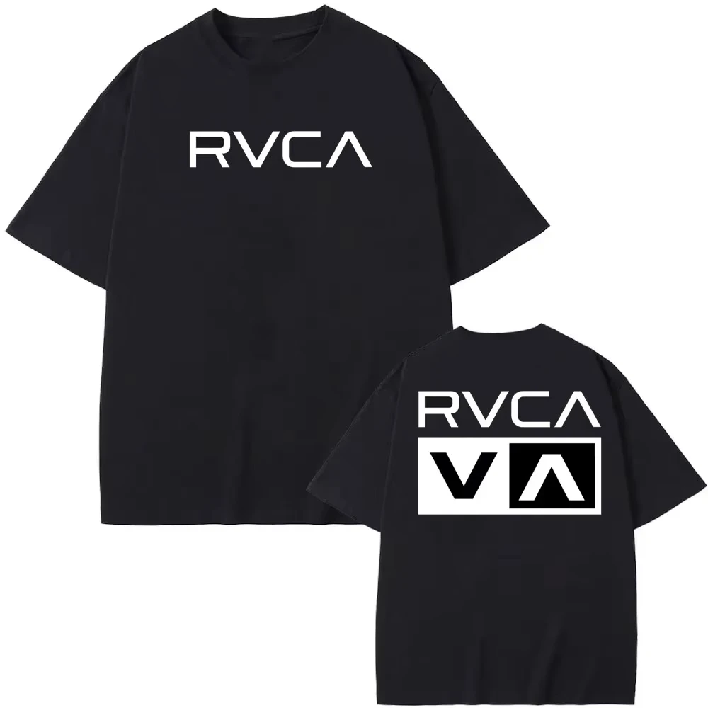 RVCA T Shirt Black Tee Summer  - Women Streetwear Brand ulasan dan harga